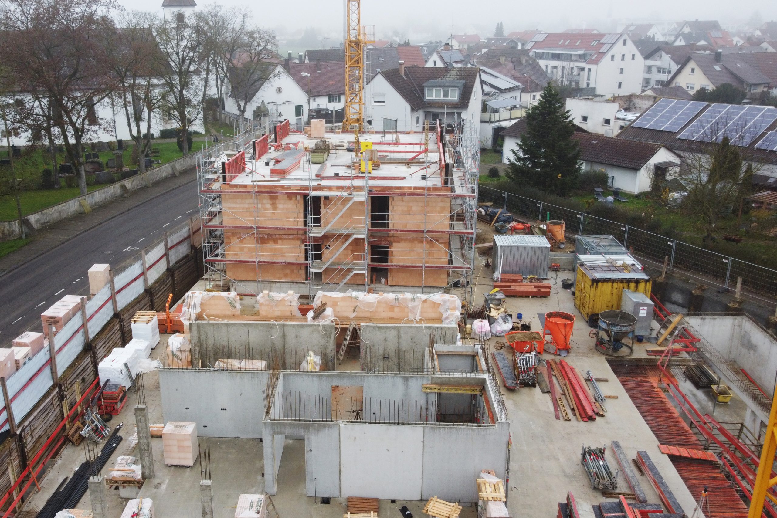 Baustelle des Neubauprojekts Alte Schreinerei
