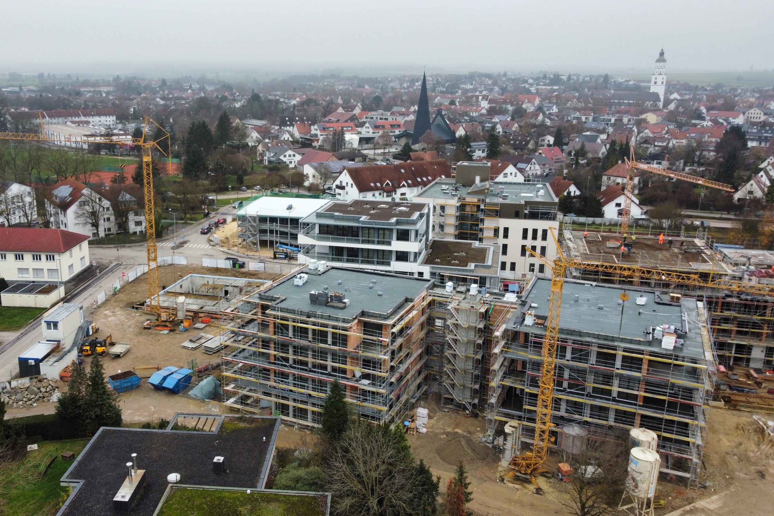Baustelle Neubauprojekt Urbanes Leben Langenau
