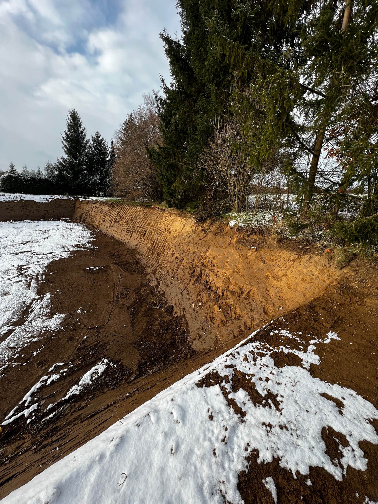 Baustelle Neubauprojekt Wohnen im Park Langenau