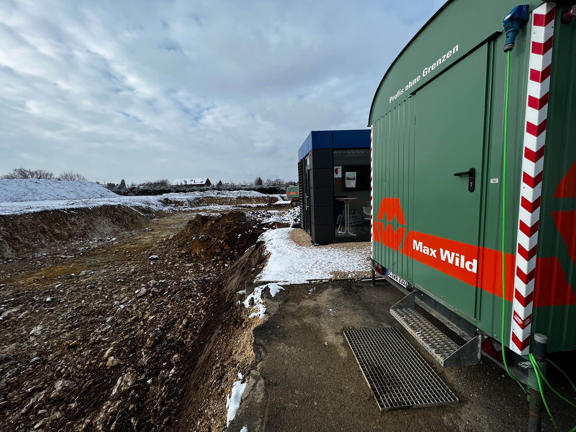 Baustelle Neubauprojekt Wohnen im Park Langenau