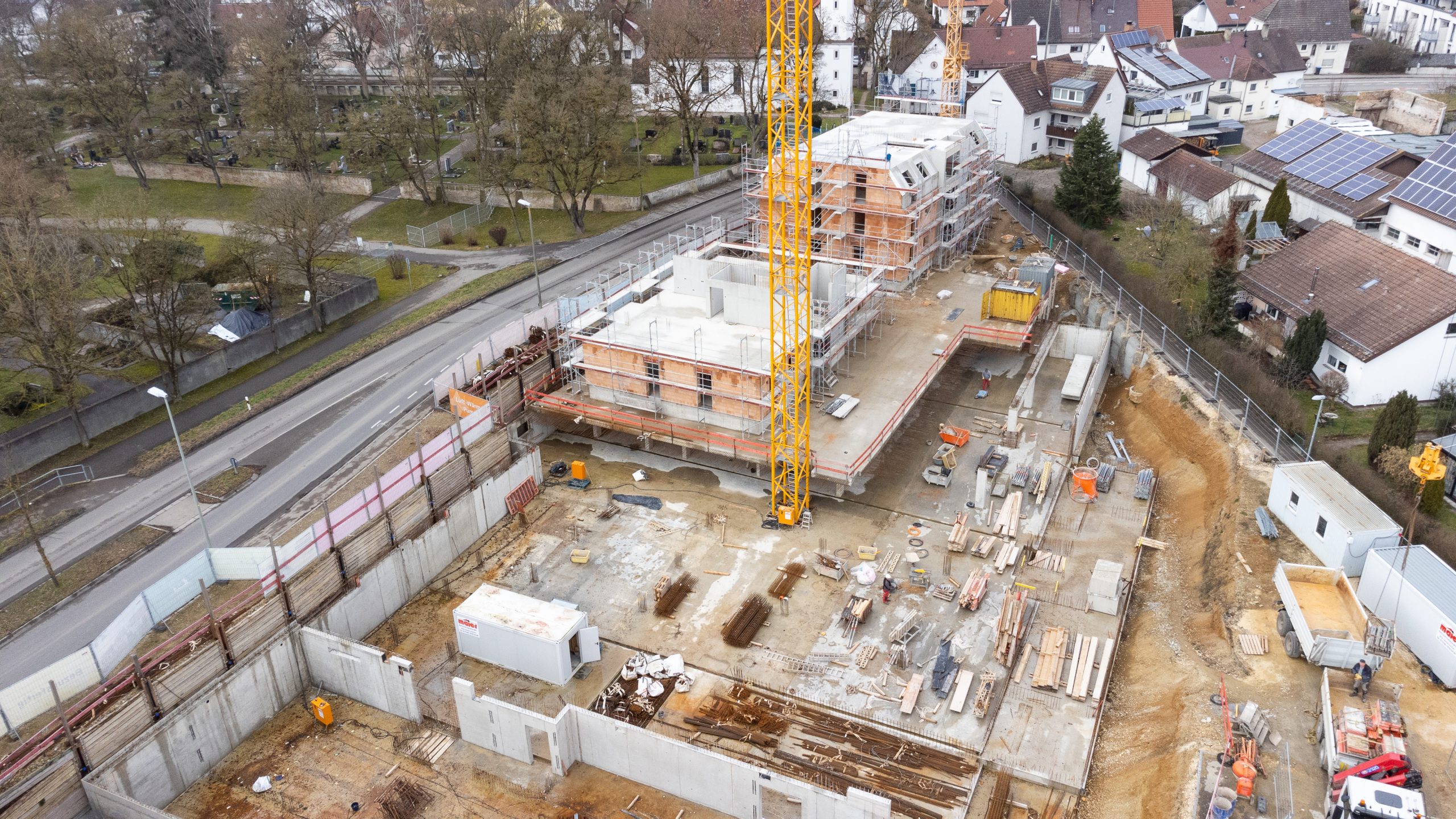Baustelle des Neubauprojekts Alte Schreinerei