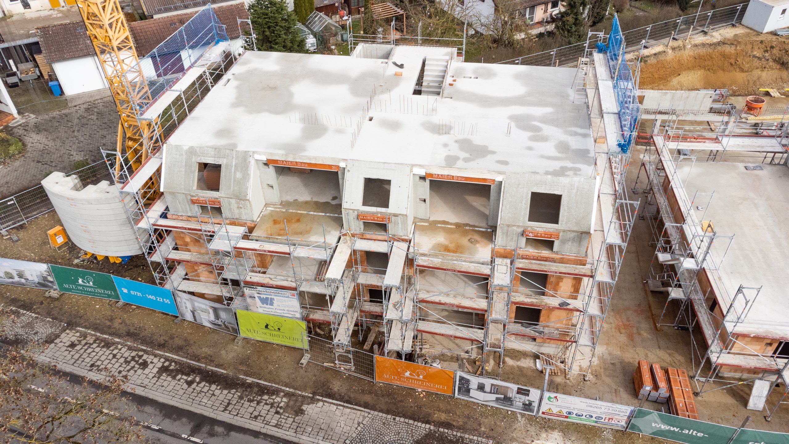 Baustelle des Neubauprojekts Alte Schreinerei