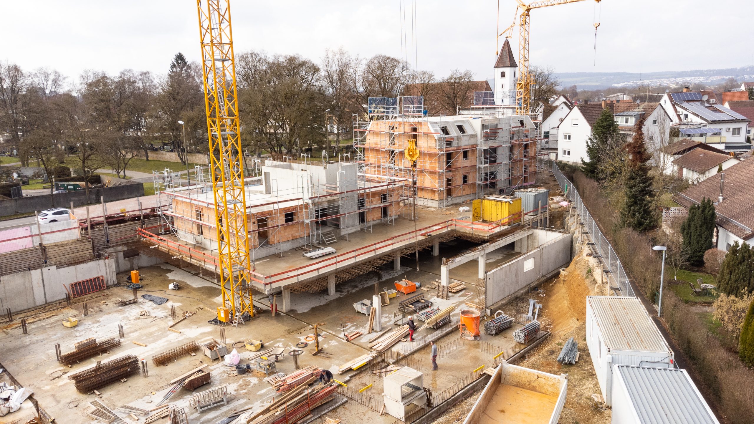 Baustelle des Neubauprojekts Alte Schreinerei