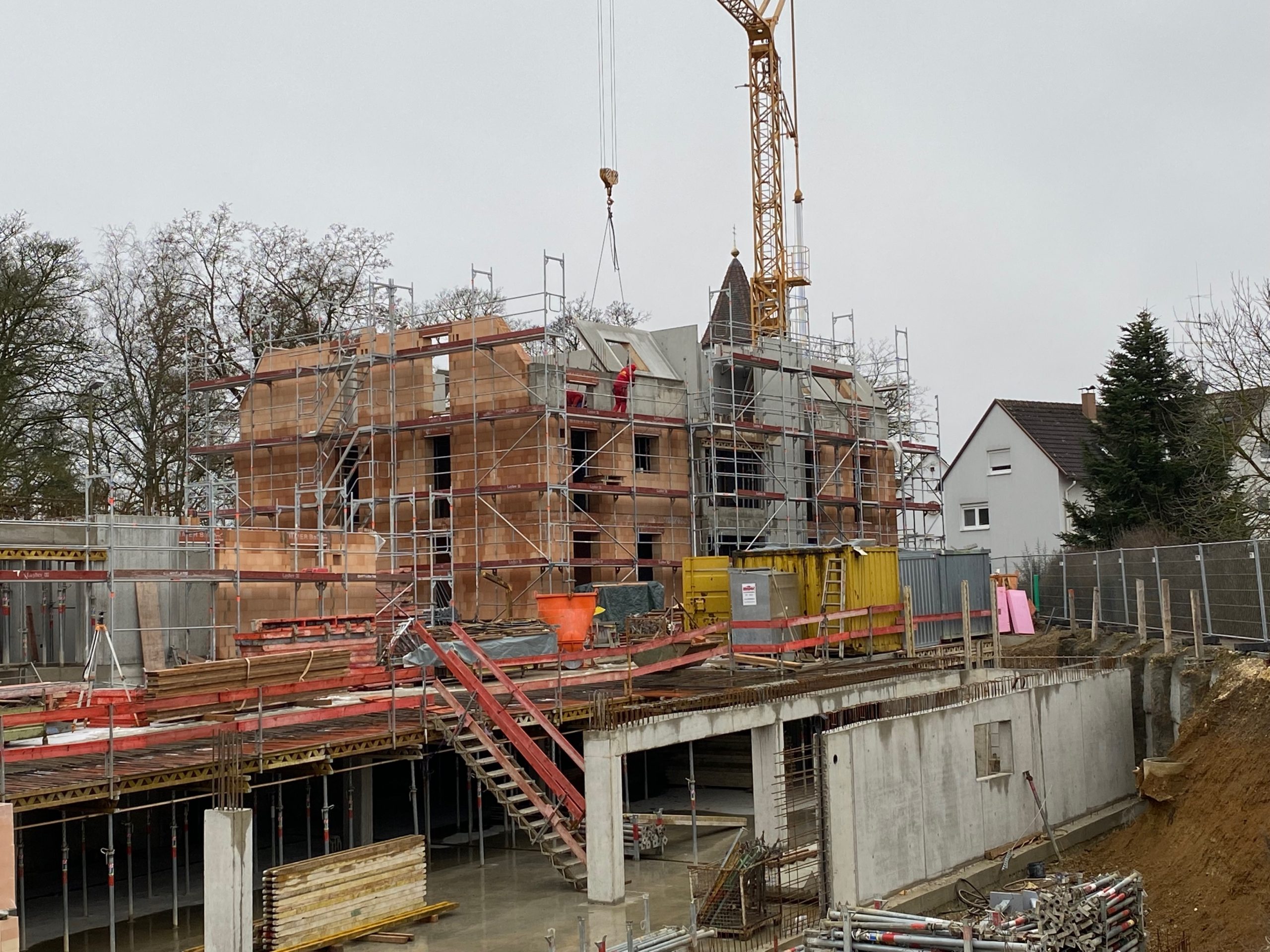 Baustelle des Neubauprojekts Alte Schreinerei