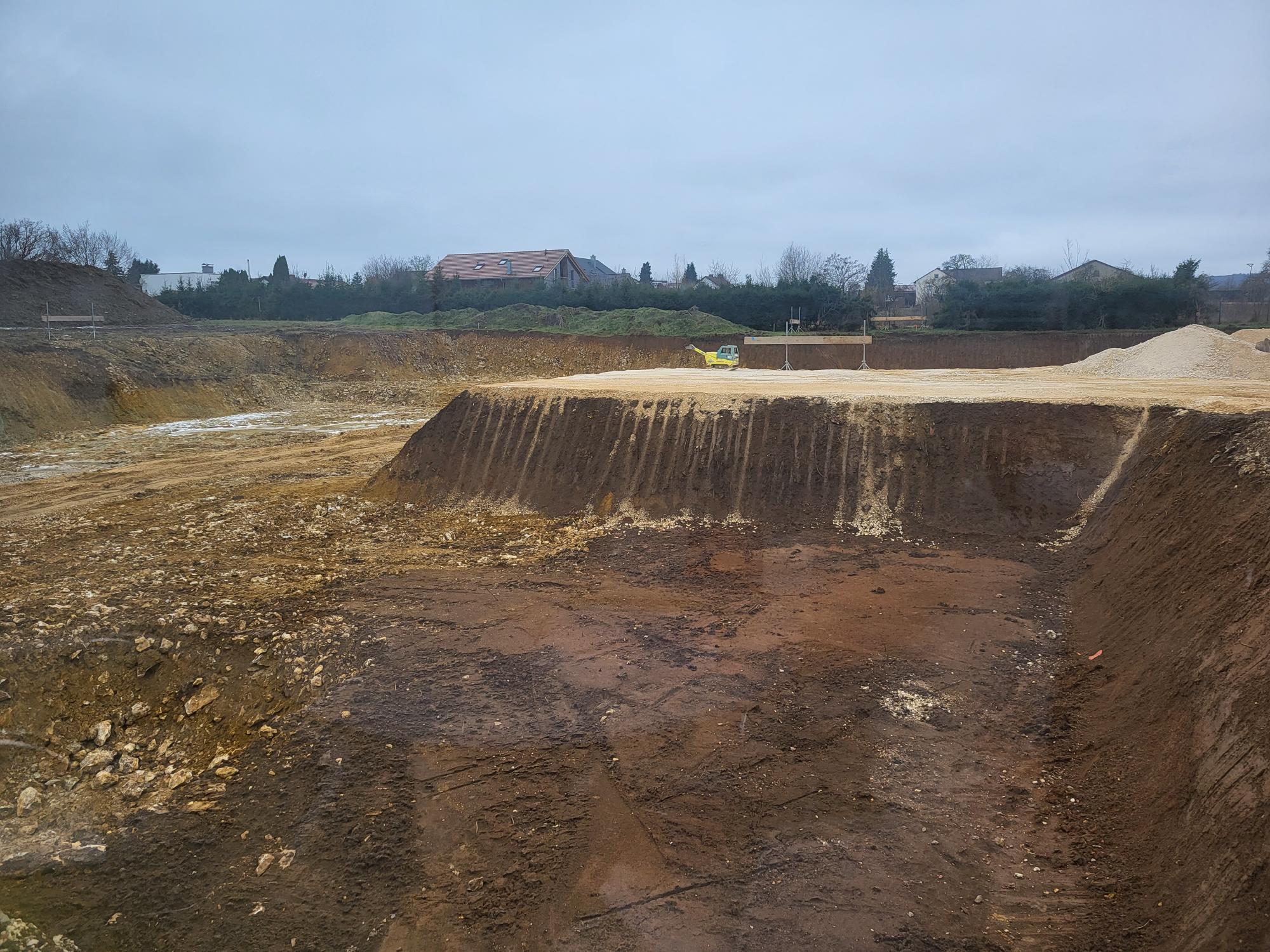 Baustelle Neubauprojekt Wohnen im Park Langenau