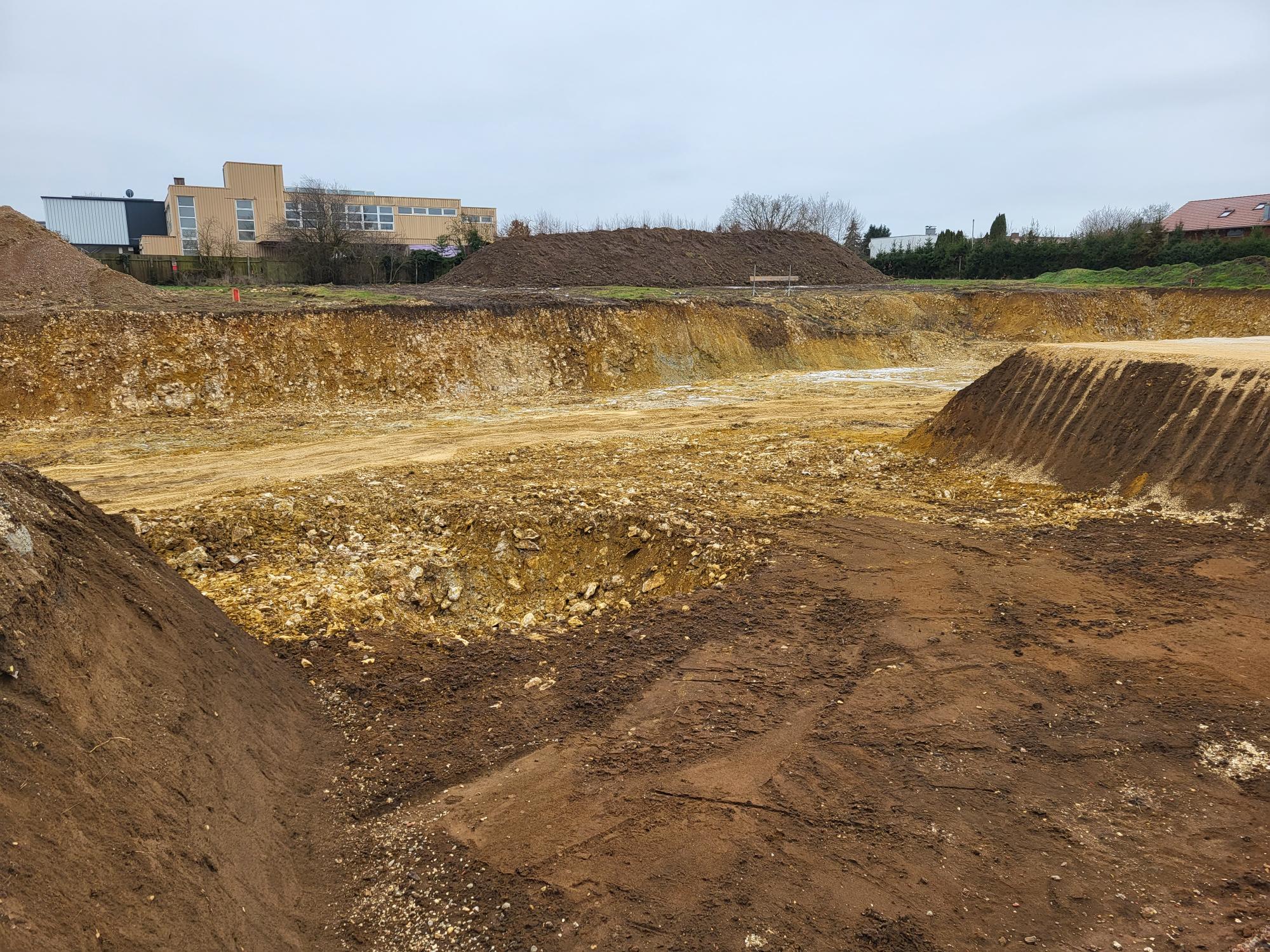 Baustelle Neubauprojekt Wohnen im Park Langenau