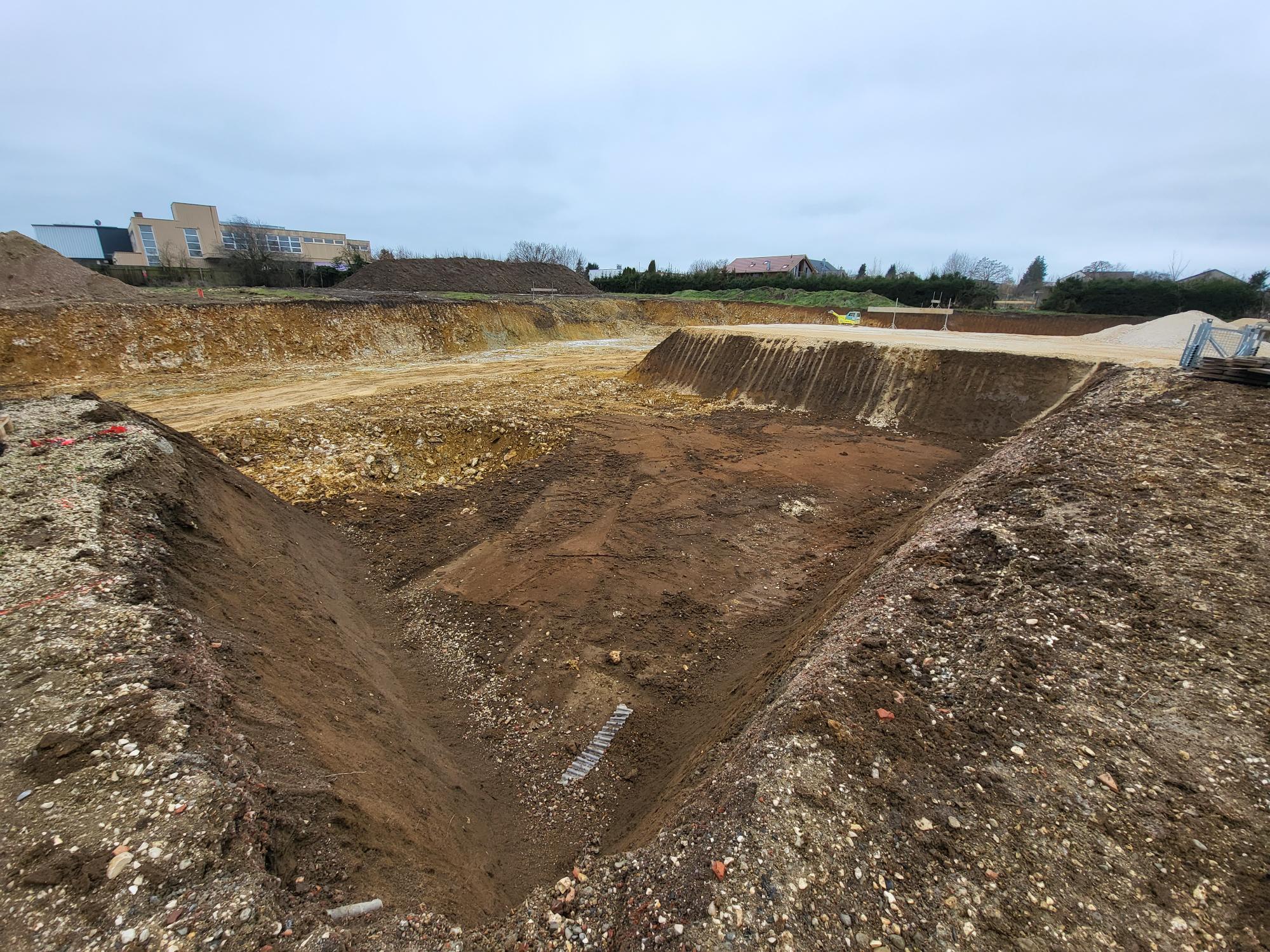 Baustelle Neubauprojekt Wohnen im Park Langenau