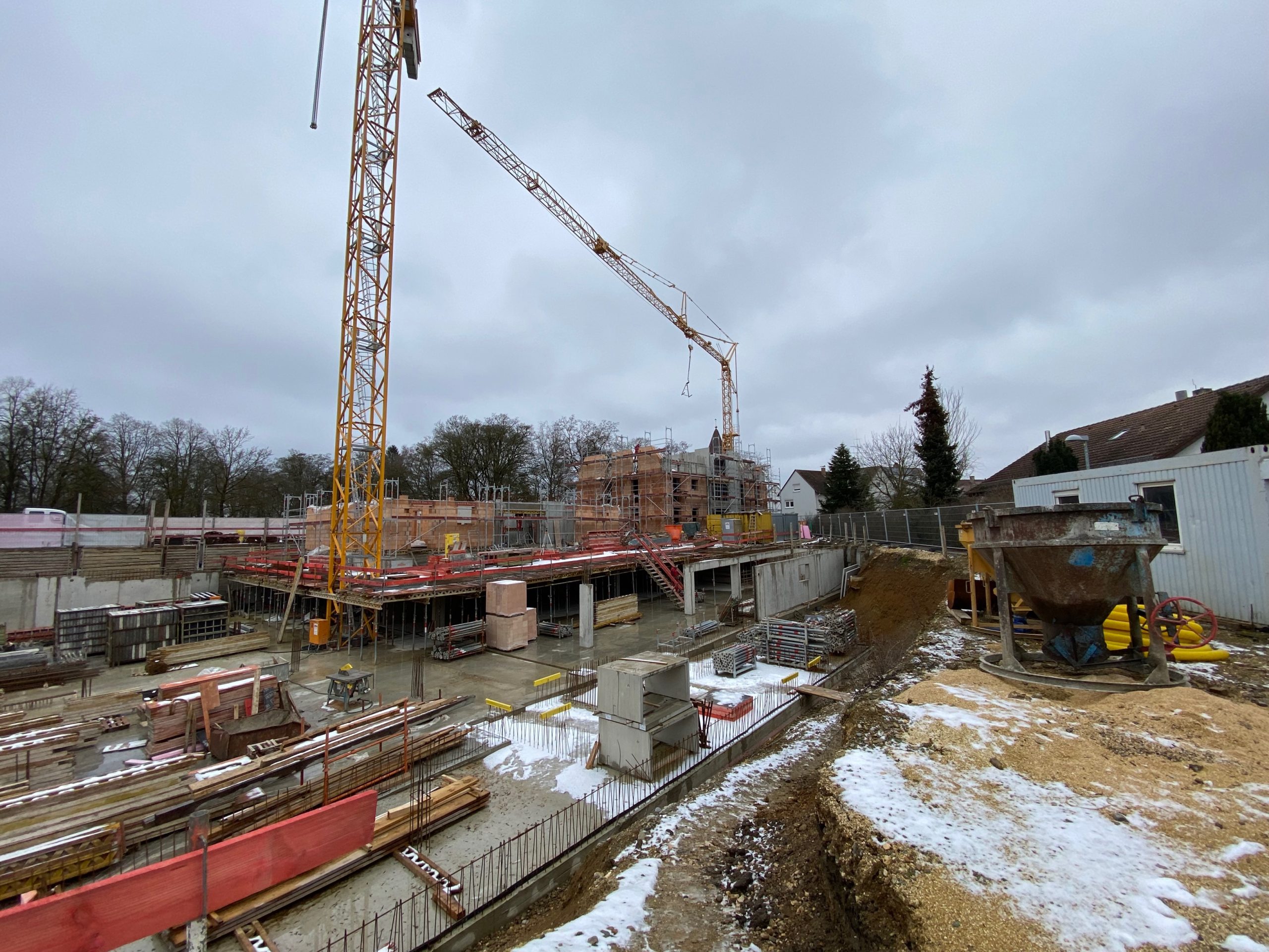 Baustelle des Neubauprojekts Alte Schreinerei