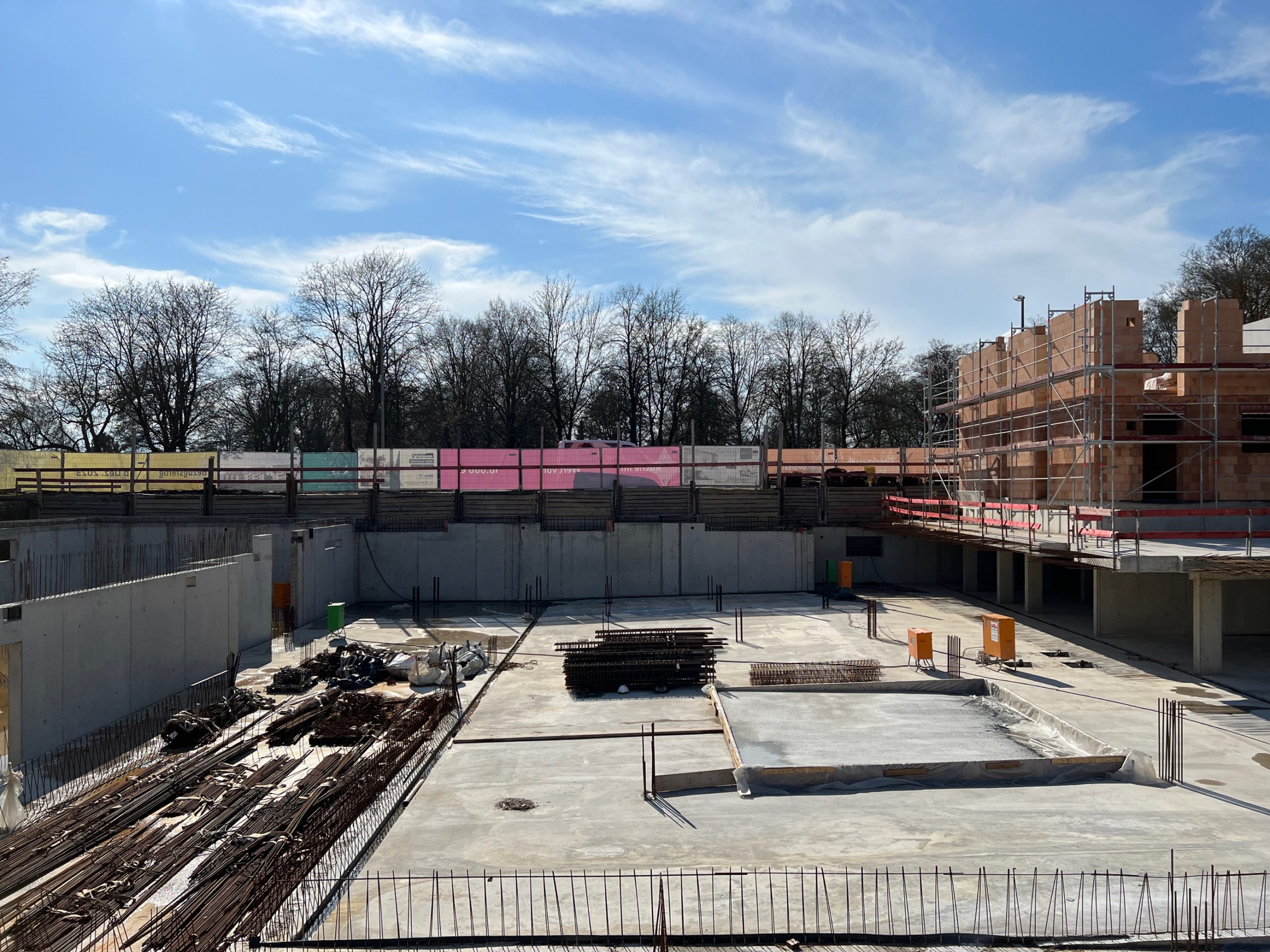Baustelle des Neubauprojekts Alte Schreinerei