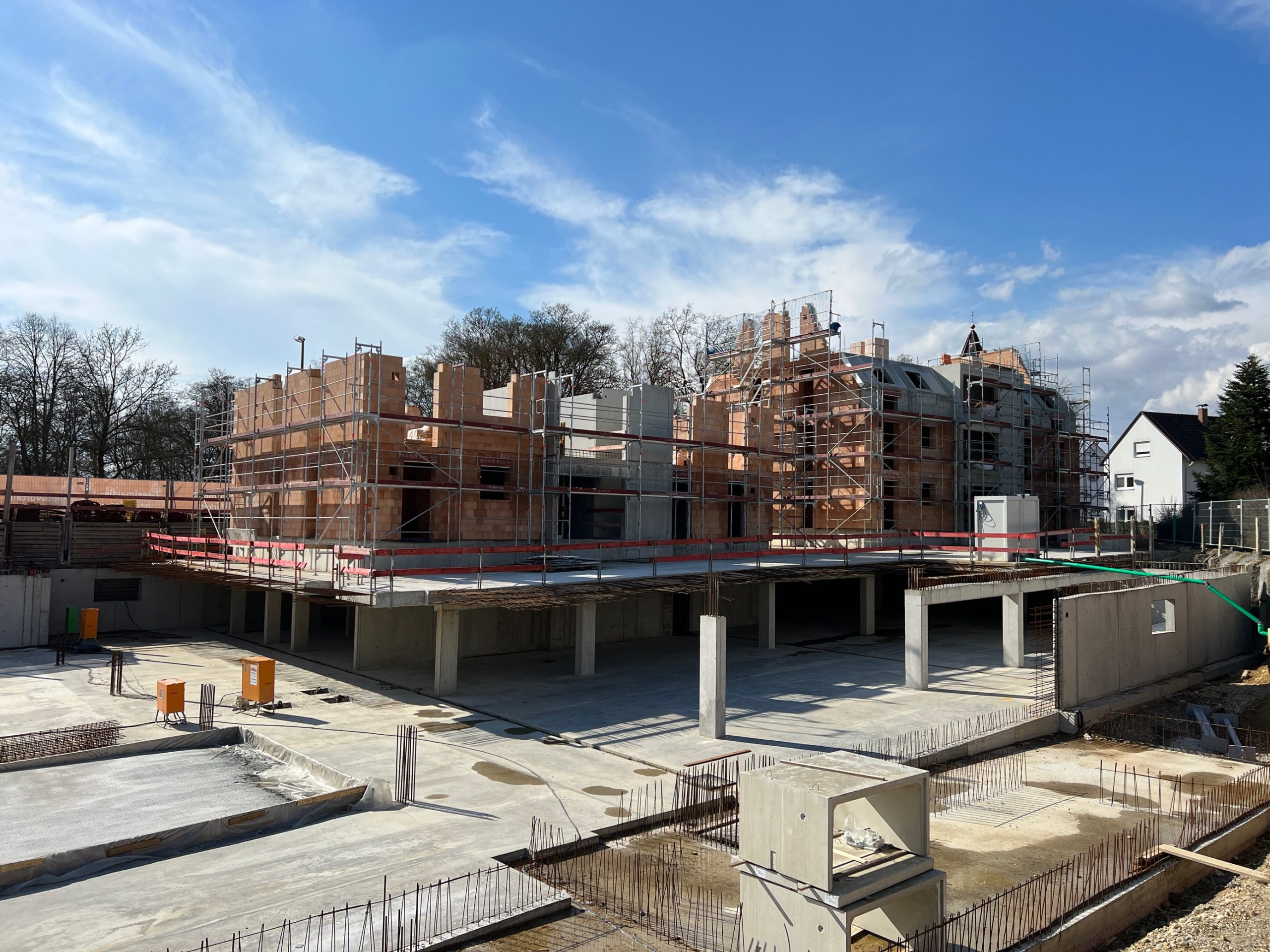 Baustelle des Neubauprojekts Alte Schreinerei