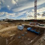 Baustelle Neubauprojekt Wohnen im Park Langenau
