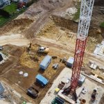 Baustelle Neubauprojekt Wohnen im Park Langenau