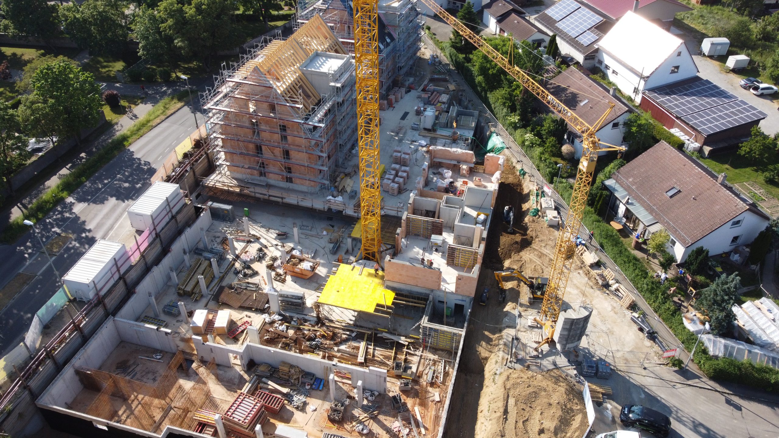 Baustelle des Neubauprojekts Alte Schreinerei