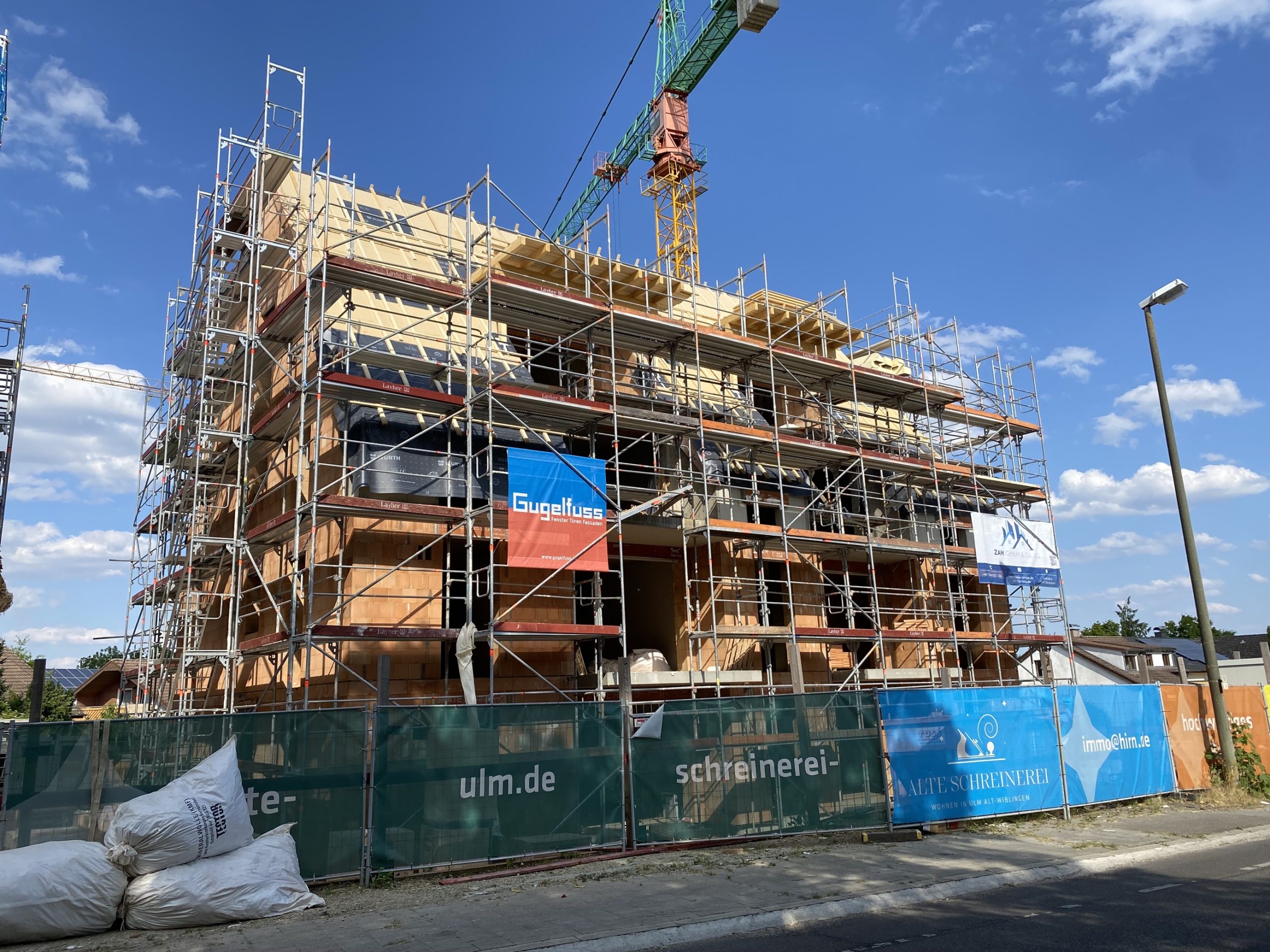 Baustelle des Neubauprojekts Alte Schreinerei