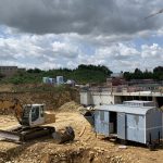 Baustelle Neubauprojekt Wohnen im Park Langenau