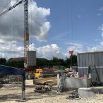 Baustelle Neubauprojekt Wohnen im Park Langenau
