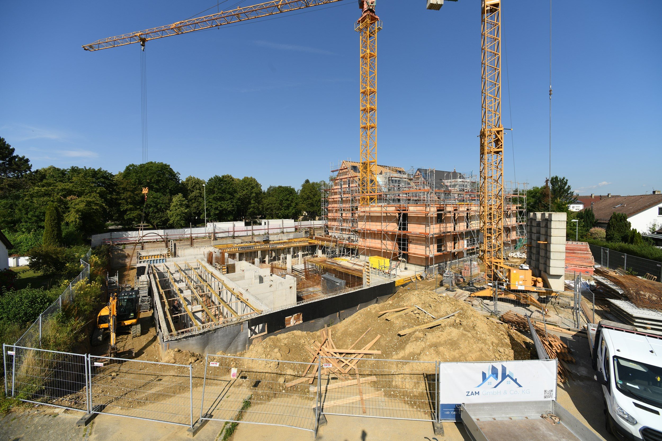 Baustelle des Neubauprojekts Alte Schreinerei