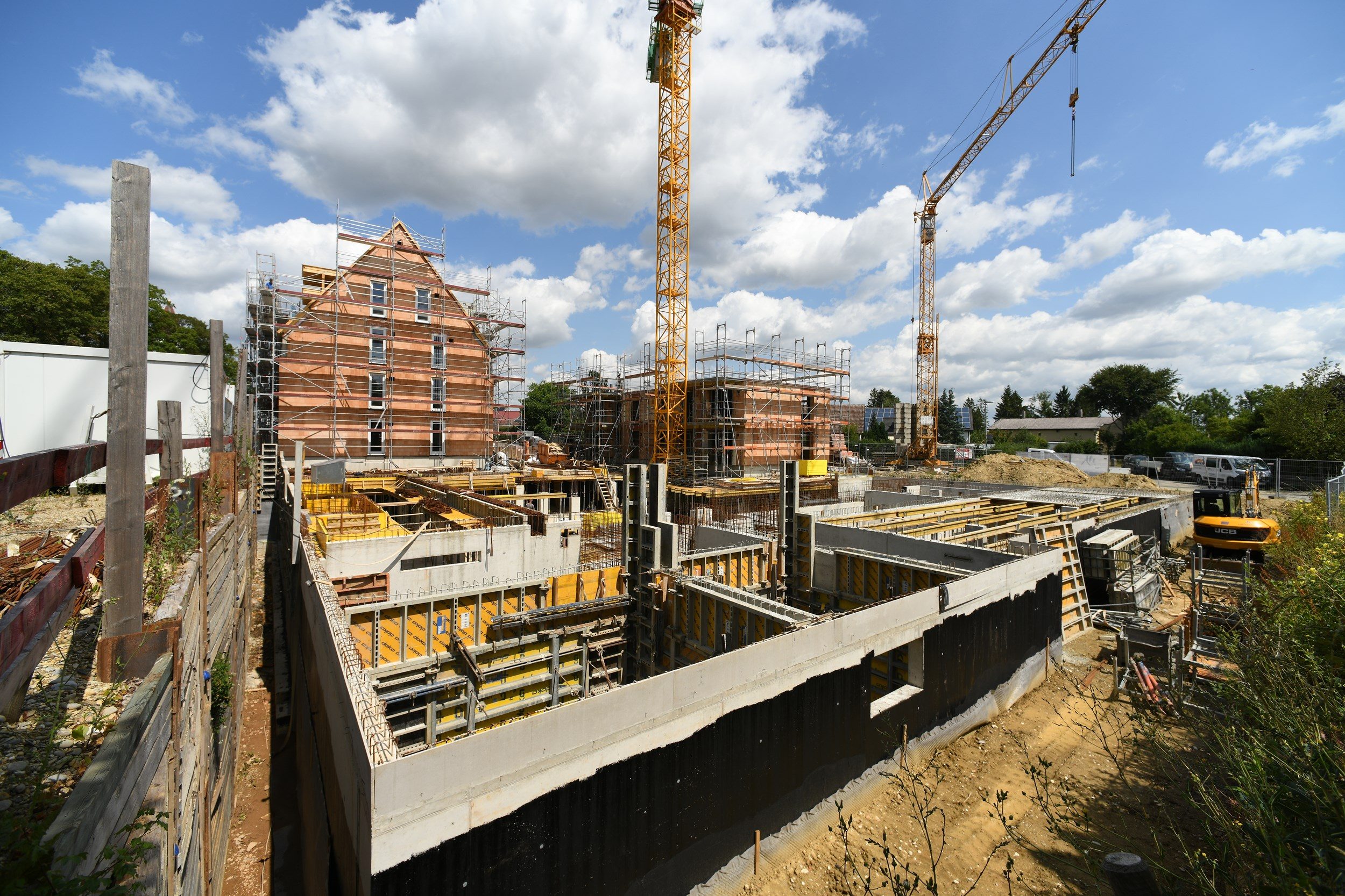 Baustelle des Neubauprojekts Alte Schreinerei
