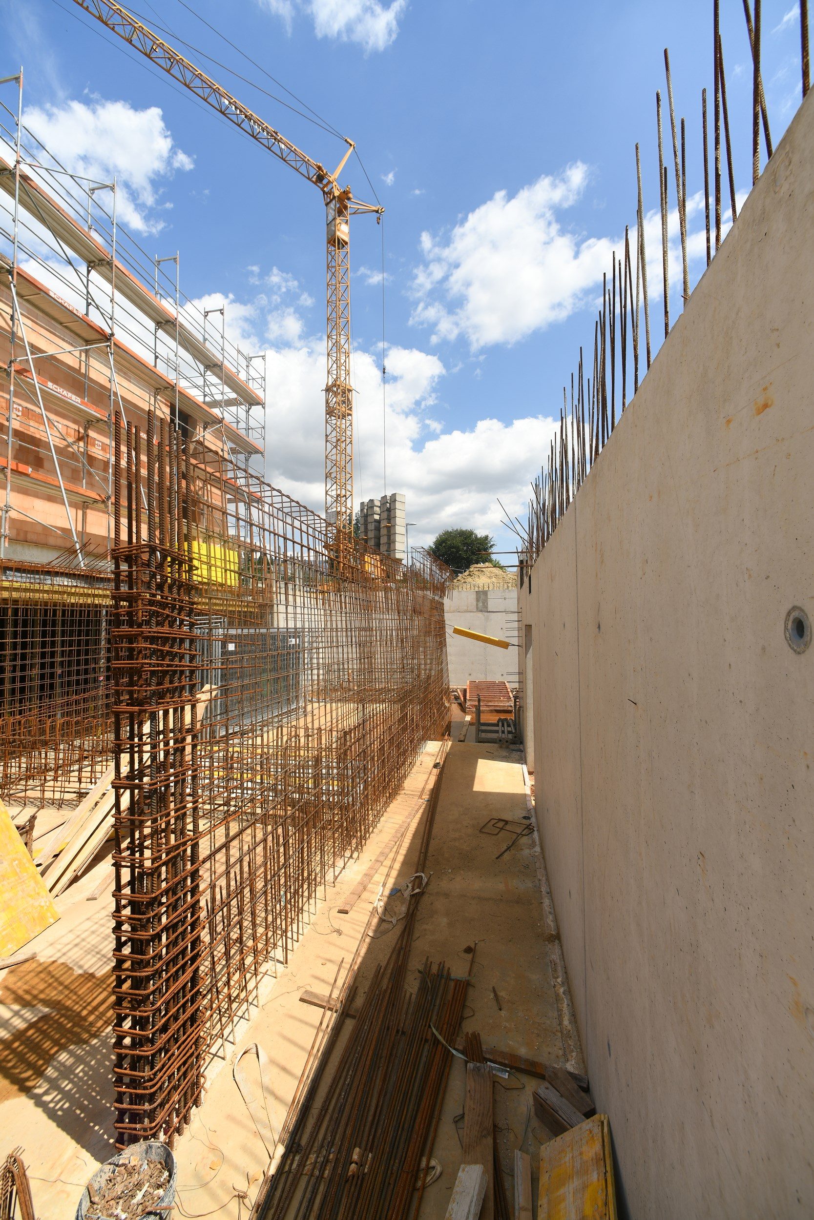 Baustelle des Neubauprojekts Alte Schreinerei