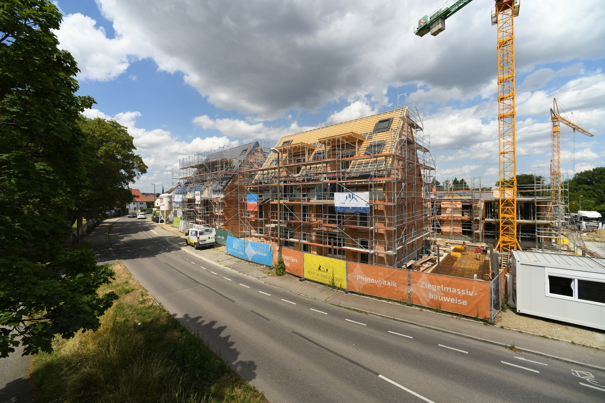 Baustelle des Neubauprojekts Alte Schreinerei