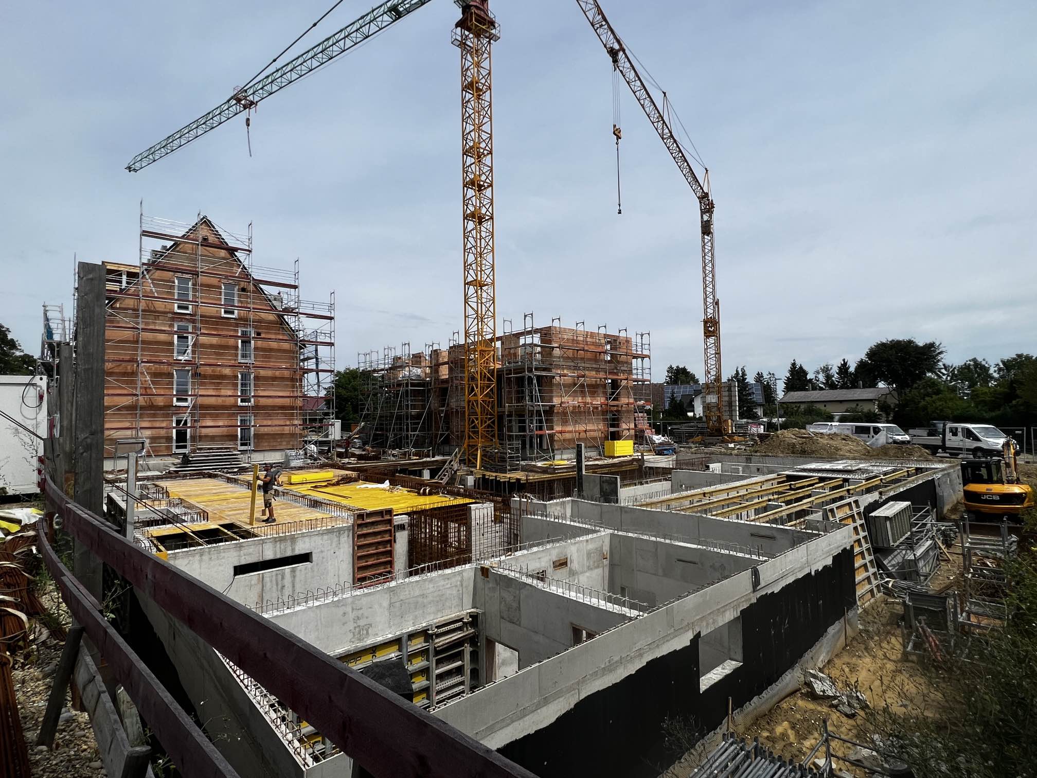 Baustelle des Neubauprojekts Alte Schreinerei