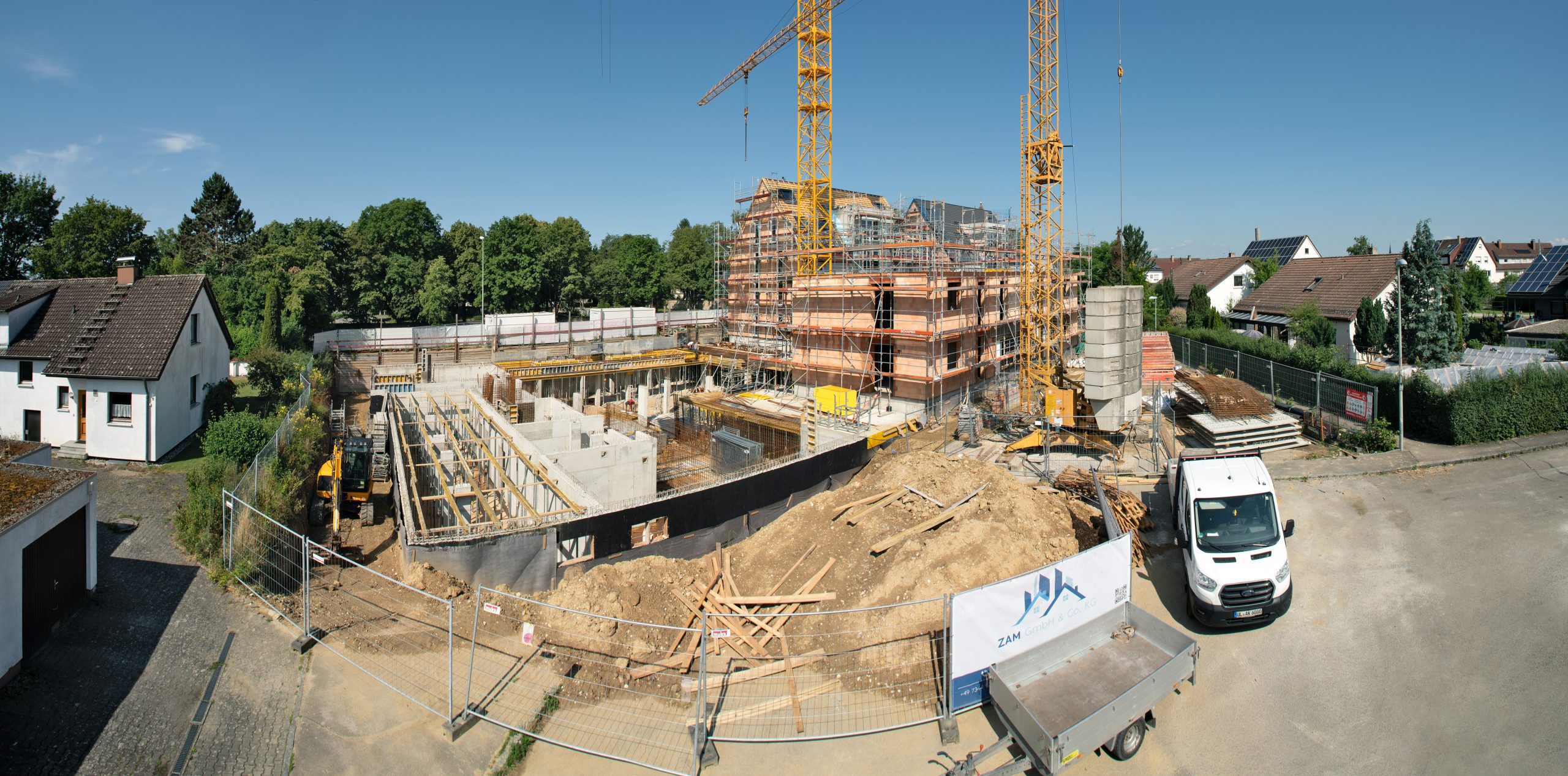 Baustelle des Neubauprojekts Alte Schreinerei