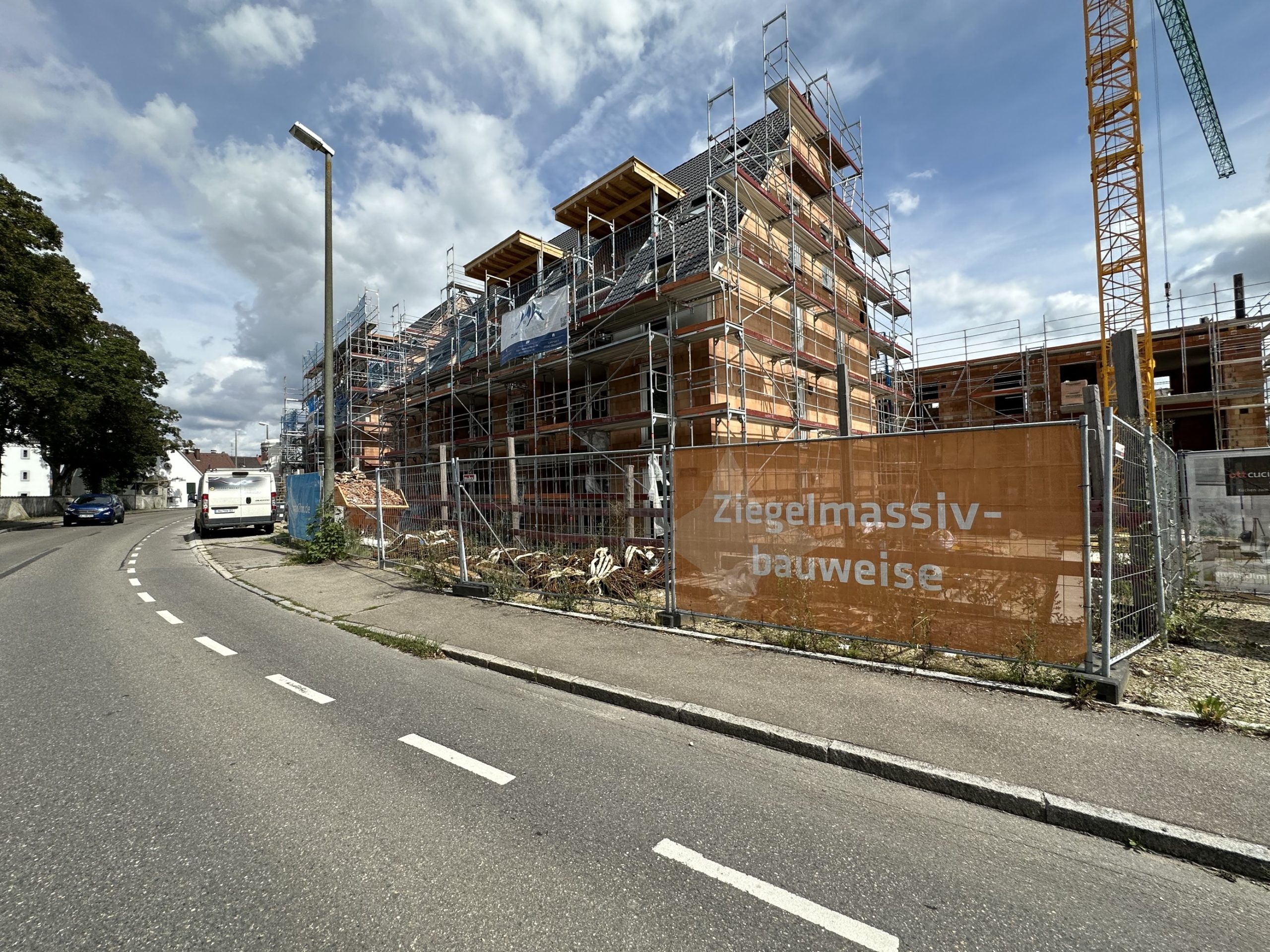 Außenansicht des Neubauprojekts Alte Schreinerei