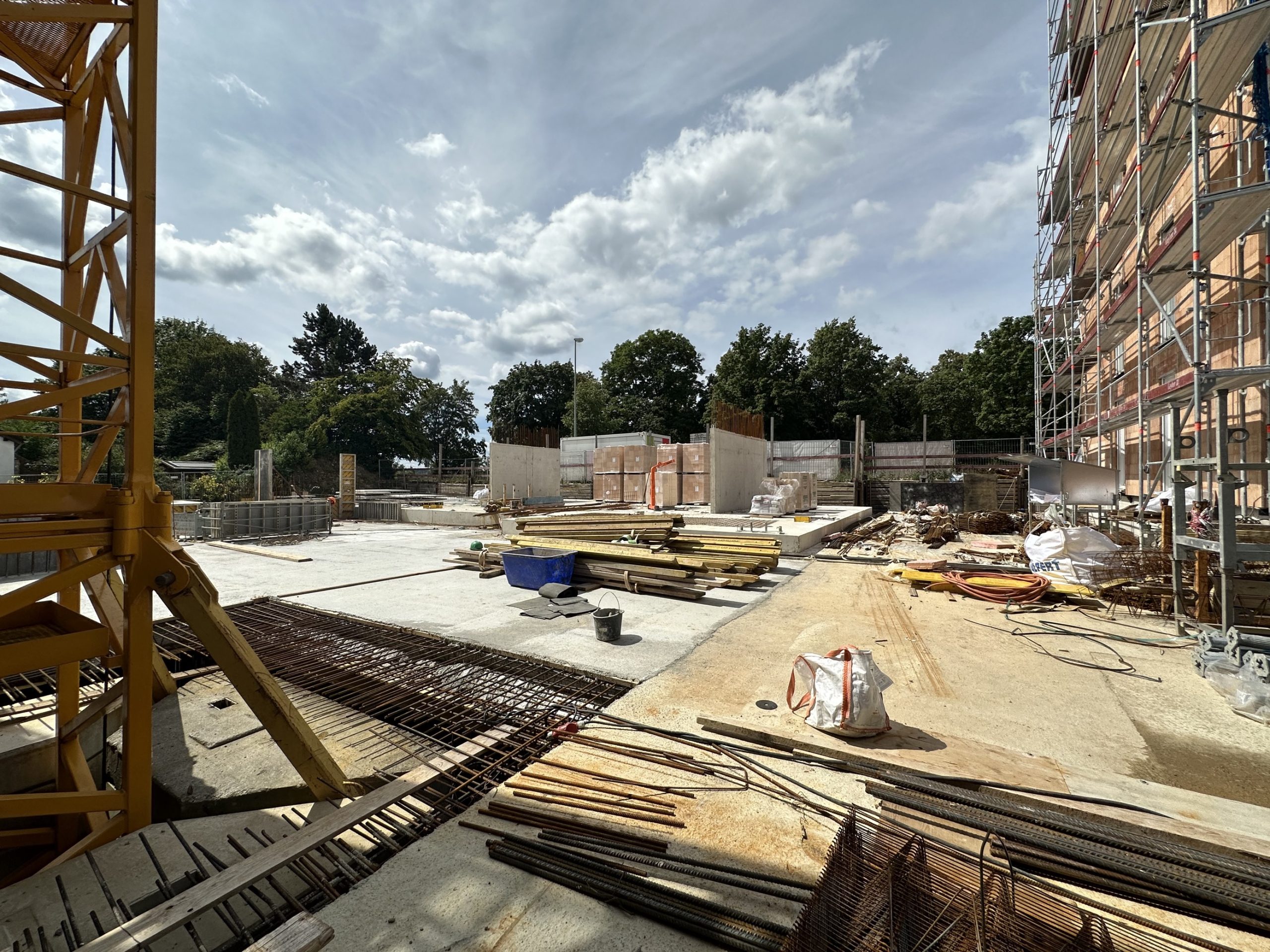 Baustelle des Neubauprojekts Alte Schreinerei