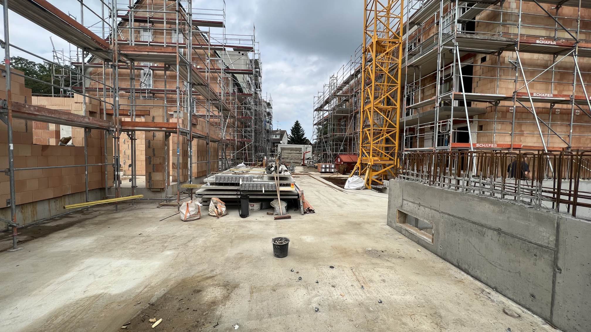 Baustelle des Neubauprojekts Alte Schreinerei