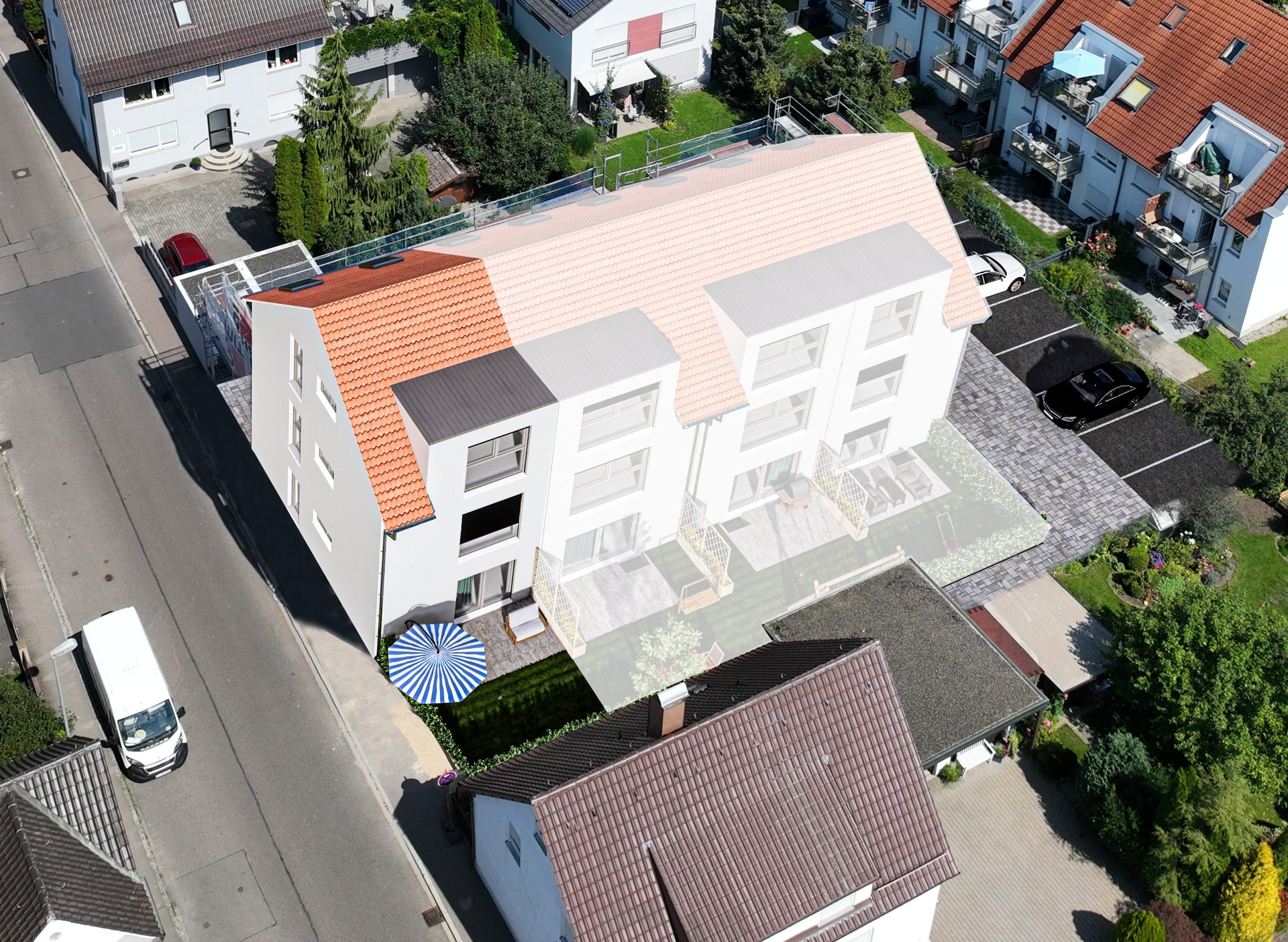 Hirn Immobilien GmbH - Immobilienangebot - Neu-Ulm / Pfuhl - Häuser - NEUBAU - MODERNES REIHENECKHAUS IN PFUHL - Haus 4