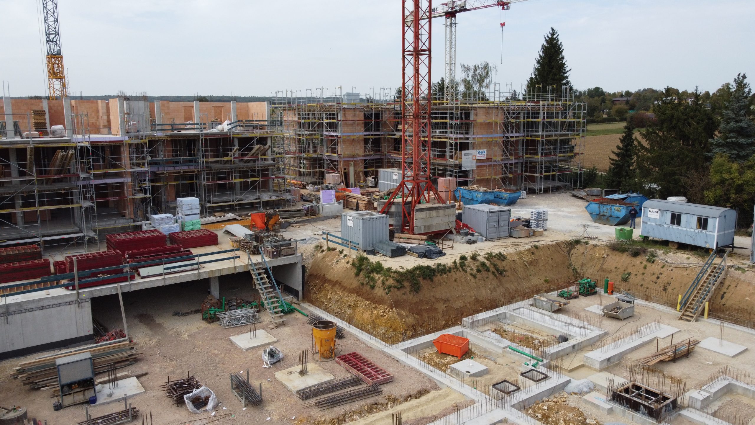 Baustelle Neubauprojekt Wohnen im Park Langenau