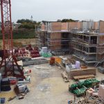 Baustelle Neubauprojekt Wohnen im Park Langenau