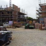 Baustelle Neubauprojekt Wohnen im Park Langenau