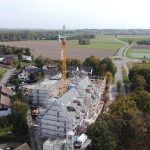 Luftansicht auf das Neubauprojekt Alte Schreinerei