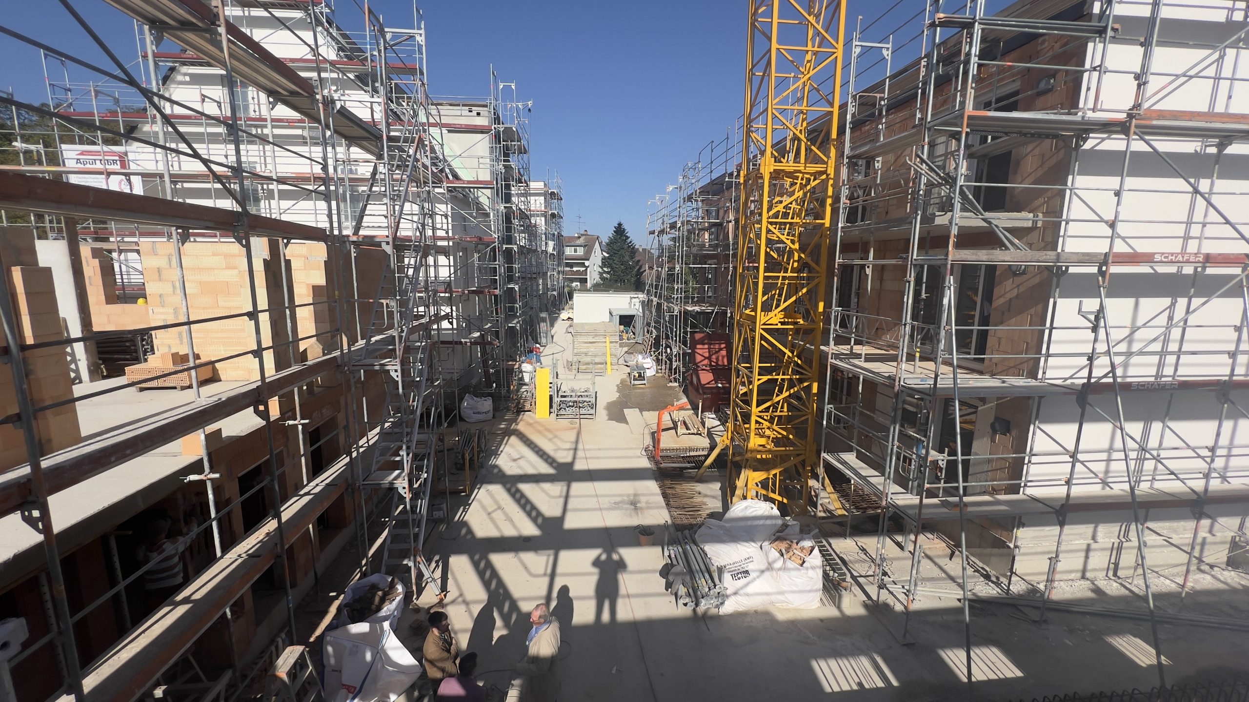 Baustelle des Neubauprojekts Alte Schreinerei