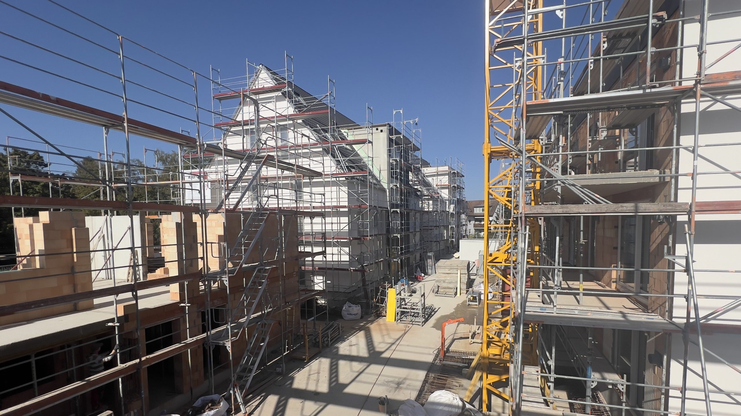 Baustelle des Neubauprojekts Alte Schreinerei