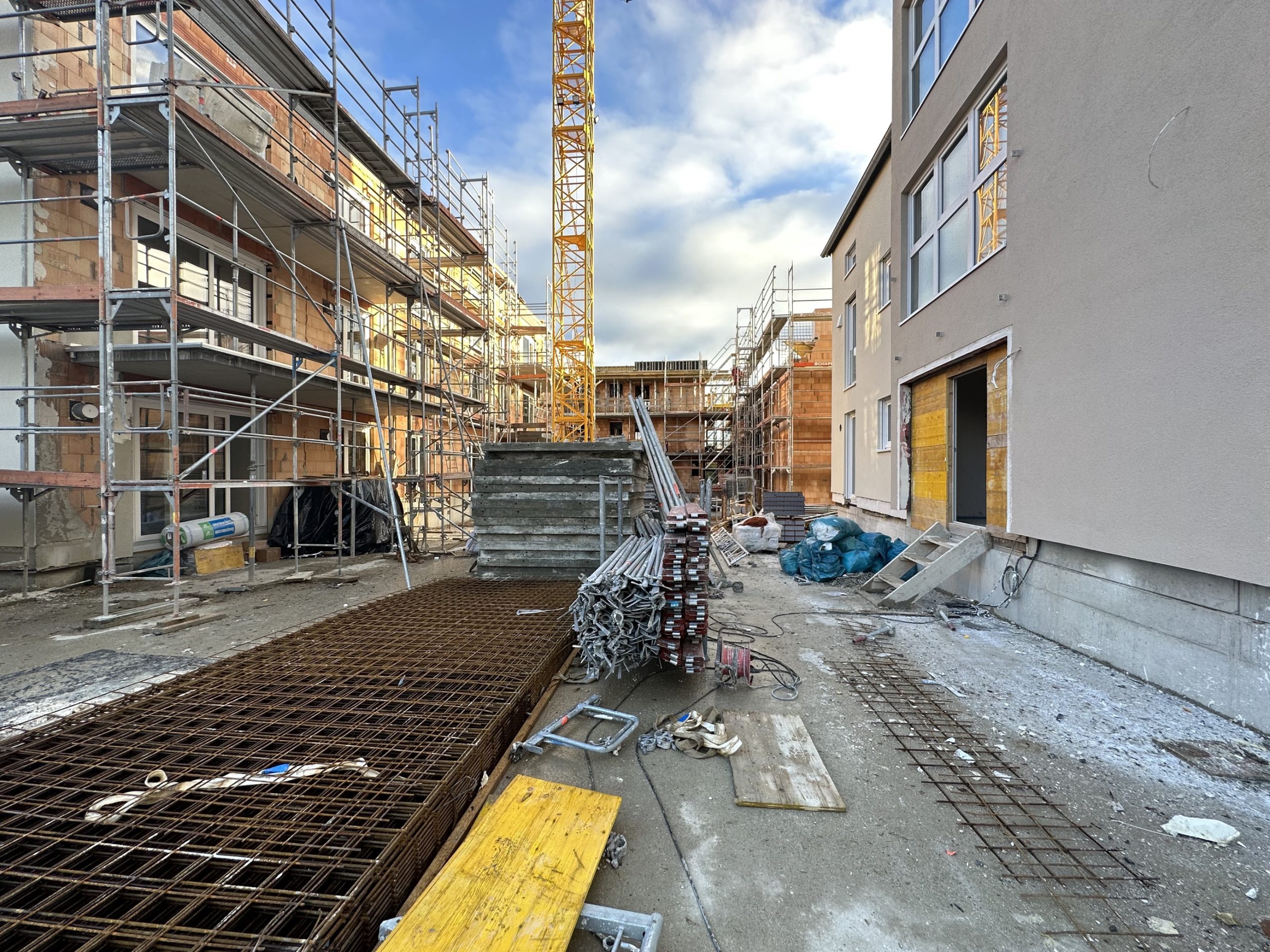 Baustelle des Neubauprojekts Alte Schreinerei