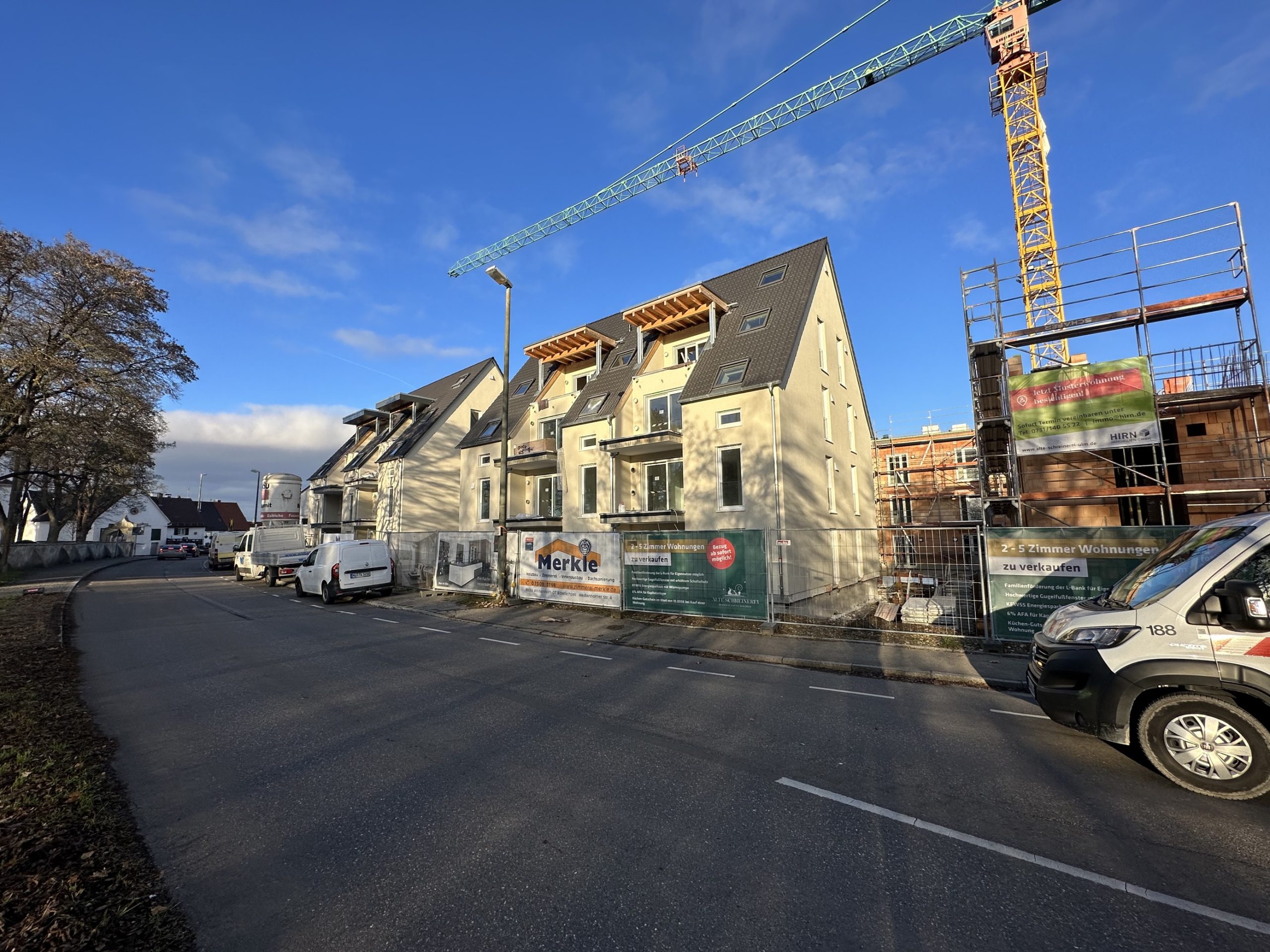 Außenansicht des Neubauprojekts Alte Schreinerei