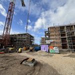 Baustelle Neubauprojekt Wohnen im Park Langenau