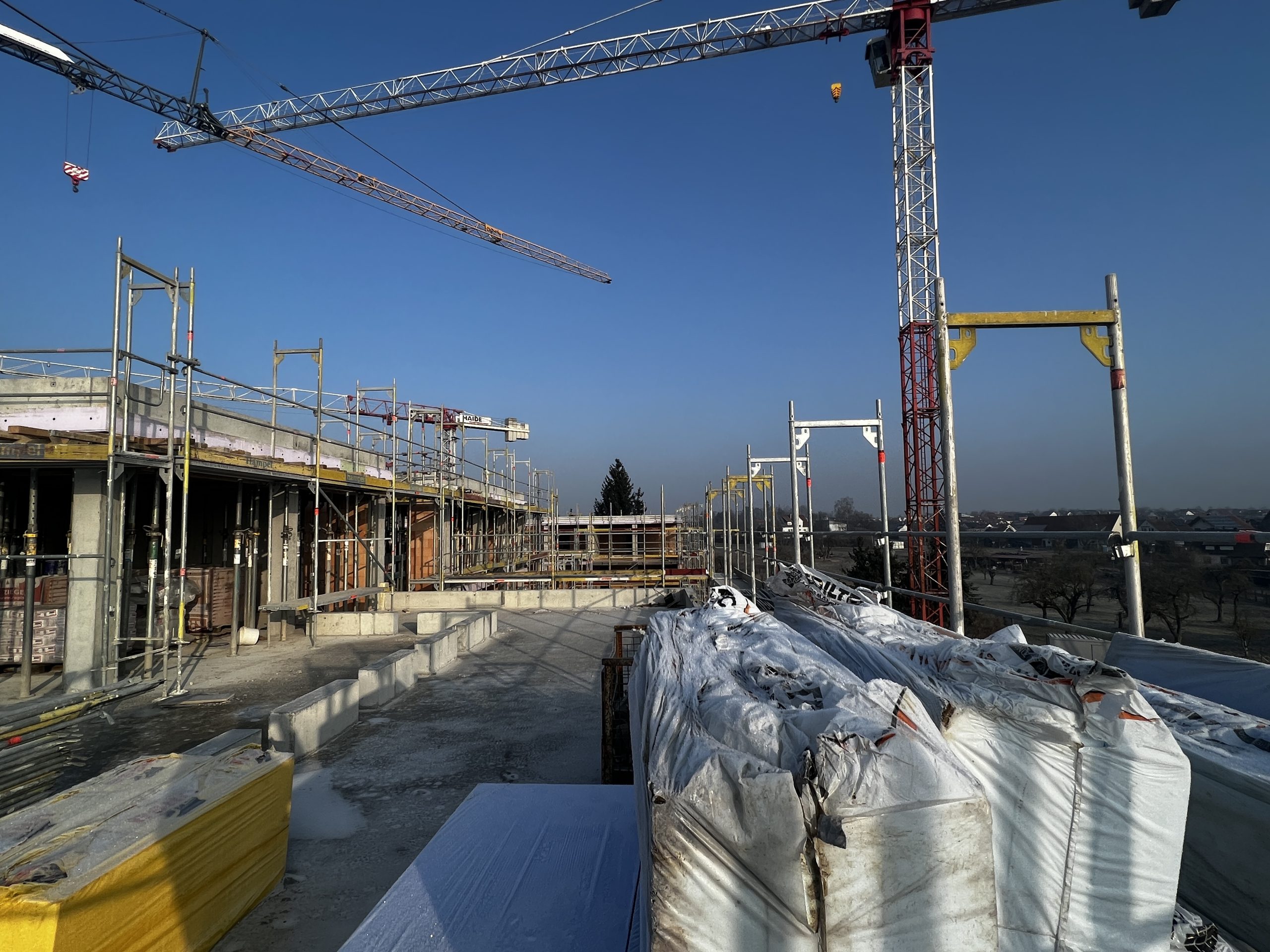 Baustelle Neubauprojekt Wohnen im Park Langenau