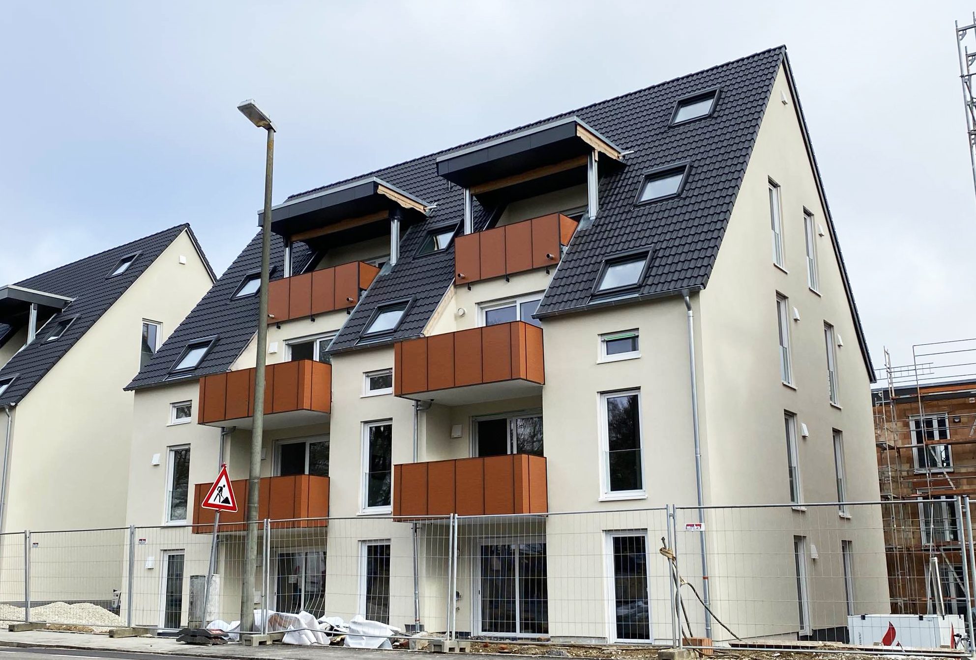 Außenansicht des Neubauprojekts Alte Schreinerei