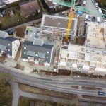 Luftansicht auf das Neubauprojekt Alte Schreinerei