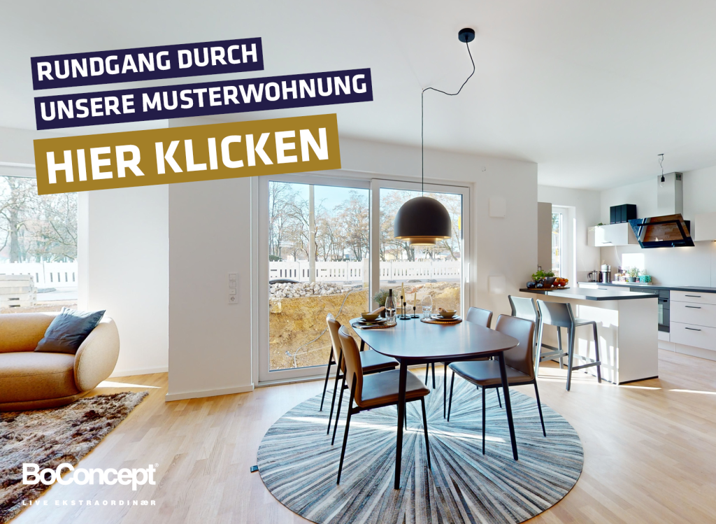 Bild mit Link zu einer Musterwohnung im Neubauprojekt Alte Schreinerei
