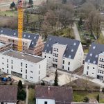 Luftansicht auf das Neubauprojekt Alte Schreinerei
