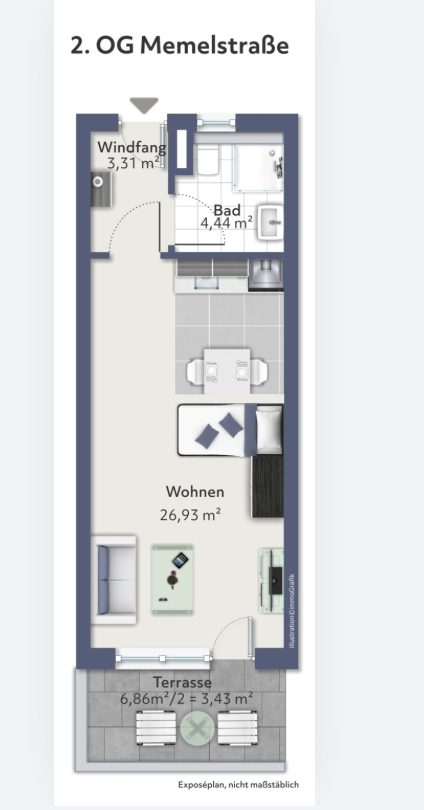 Hirn Immobilien GmbH - Immobilienangebot - Neu Ulm - Wohnungen - Vermietete 1-Zimmer-Wohnung mit ca. 40 m² – solide Kapitalanlage in attraktiver Lage.