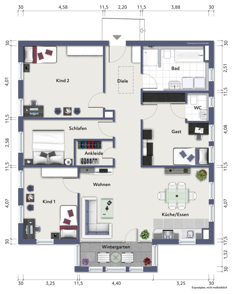 Hirn Immobilien GmbH - Immobilienangebot - Blaustein / Herrlingen - Wohnungen - 5-Zimmer-Wohnung für Ihre Familie – oder Ideal als Kapitalanlage zur WG-Vermietung