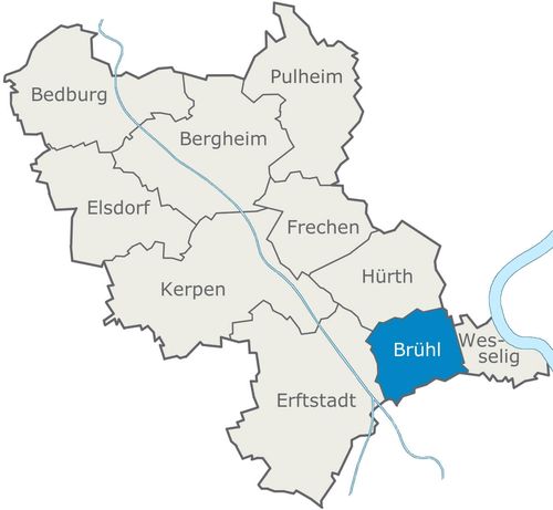 Karte Brühl