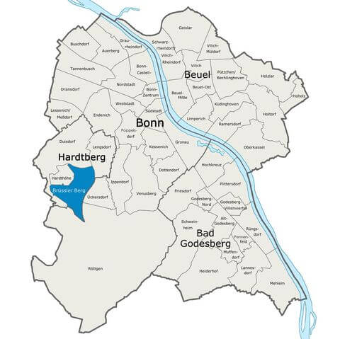 Karte Bonn Brüssler Berg