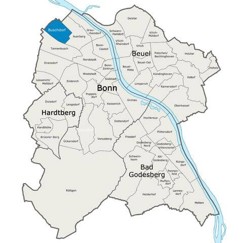 Karte Bonn Buschdorf