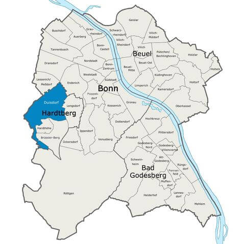 Karte Bonn Duisdorf